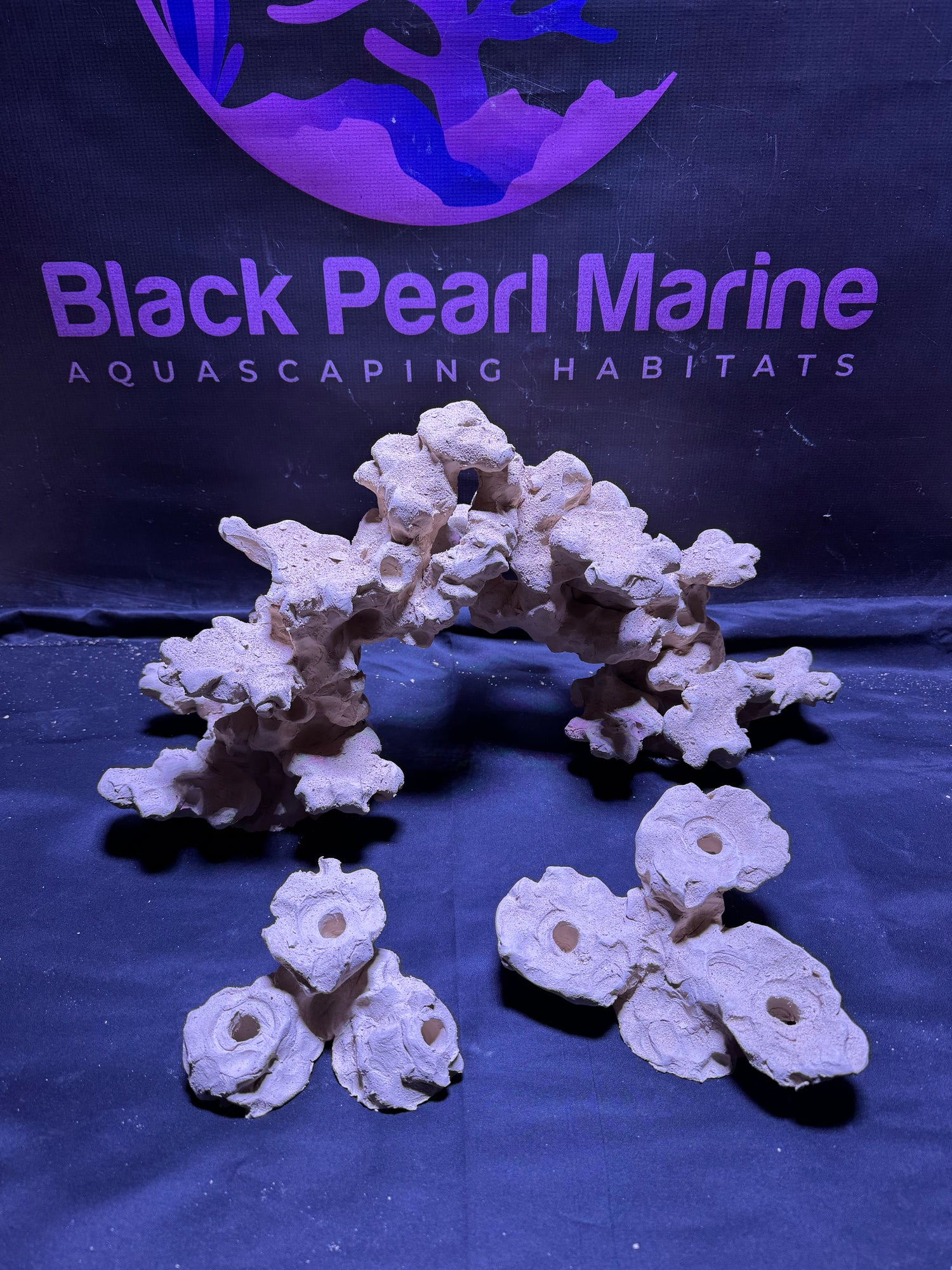 Ceramic Reef Rock Arch Set (320226) (L49cm/H24cm/D20cm)