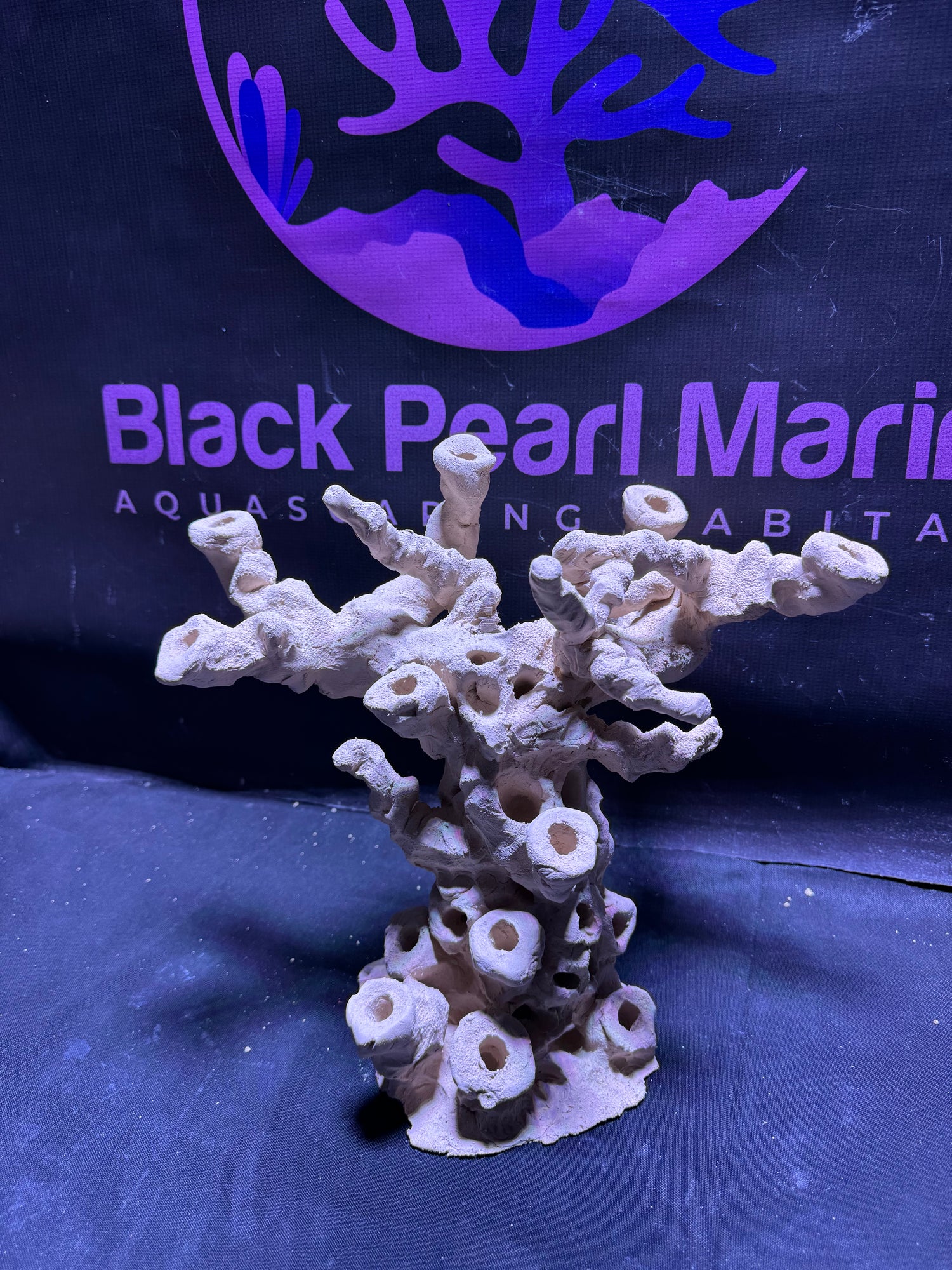 Ceramic Reef Rock Frag Pillar (081225) (L35cm/H28cm/D22cm)