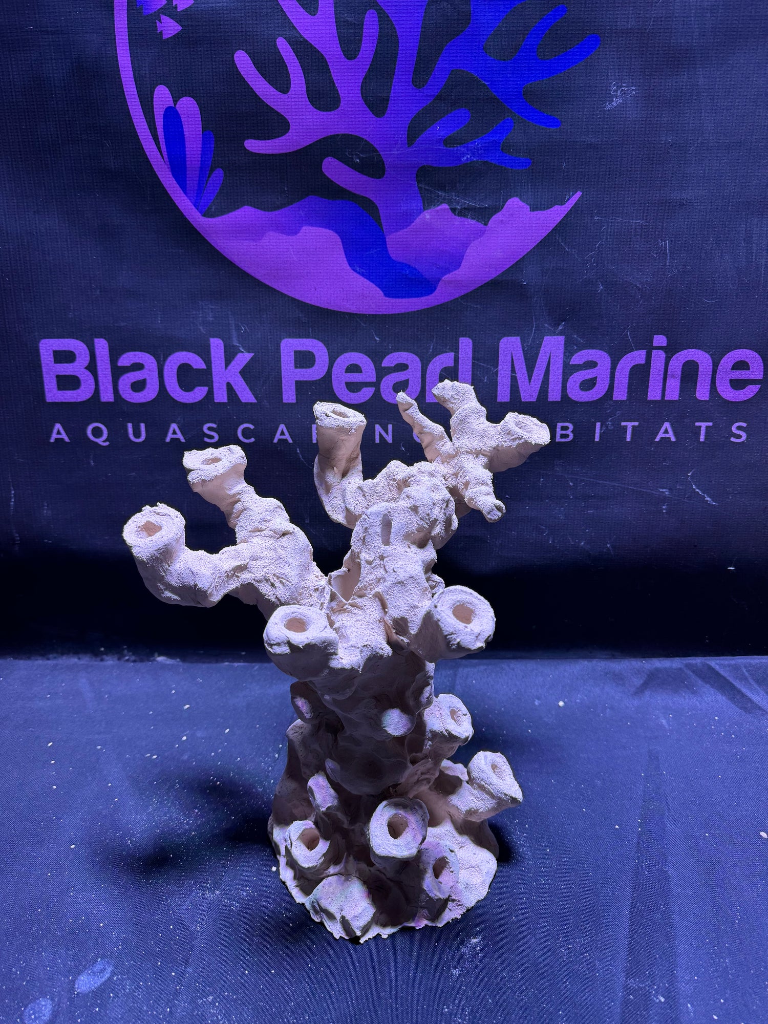 Ceramic Reef Rock Frag Pillar  (040226) (L28cm/H27cm/D22cm)