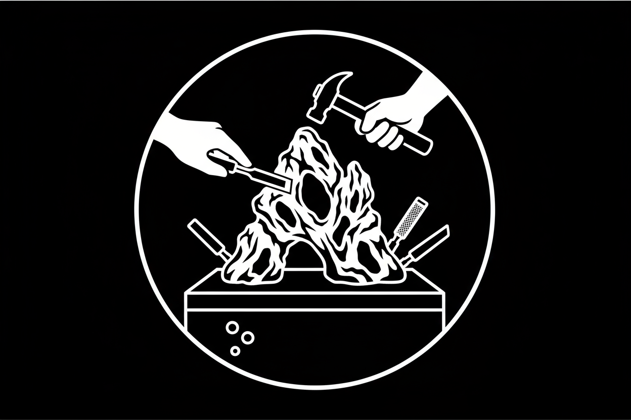 Customised aquarium rock work icon